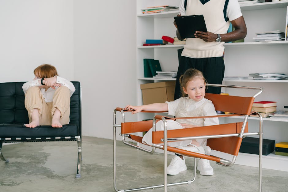 child psychology therapy session colorful playroom