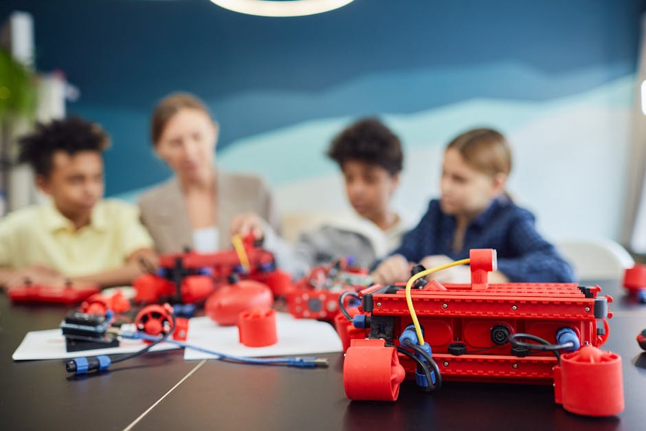 STEM education future jobs chart, children coding robotics classroom 2026