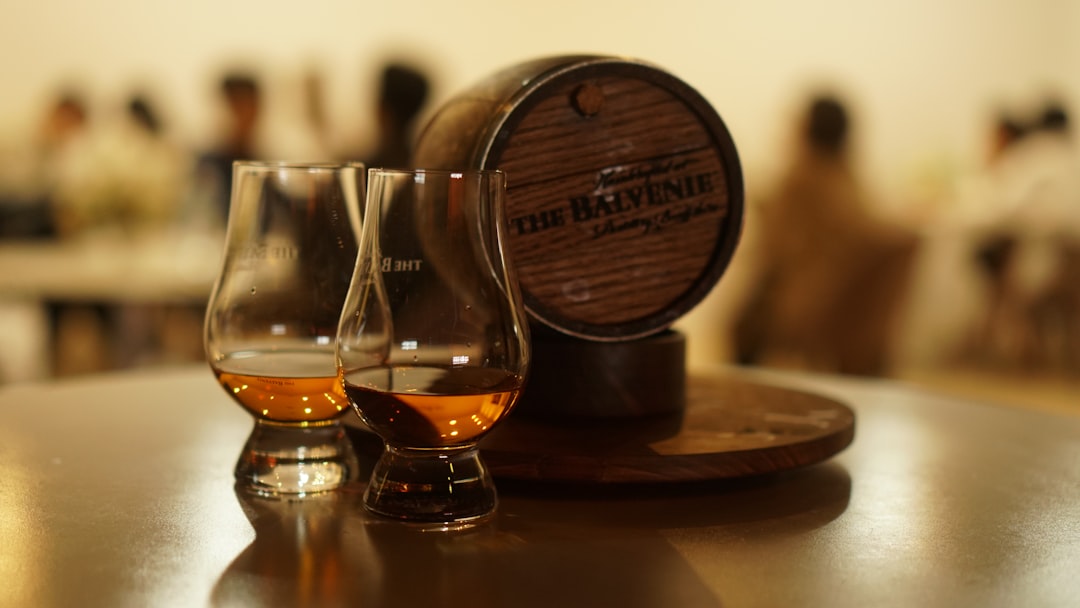 whisky tasting flight, scotch comparison, distillery barrels