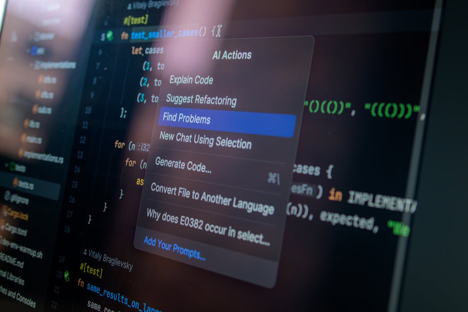 Cursor AI IDE screenshot, code editor dark theme