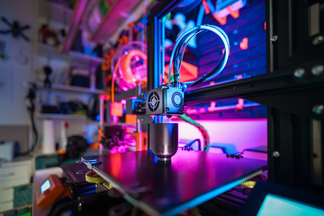 3D printer first print, FDM printer setup desk